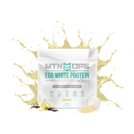 MTN OPS Eva Shockey Egg White Protein Powder, 30 Servings, Vanilla, 2122190130