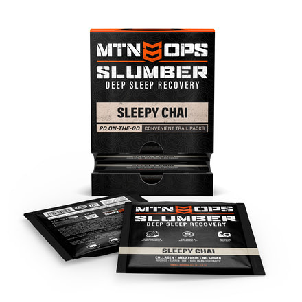 MTN OPS Slumber Deep Sleep Recovery, 20 Trail Packs, Sleepy Chai, 2107850320