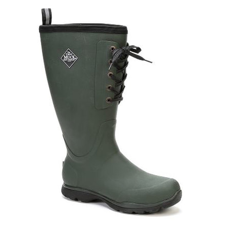 Muck Boots Arctic Excursion Lace Tall Rubber Boot - Mens-Green-Medium-9, Green, 9 muk0017-Green-Medium-9