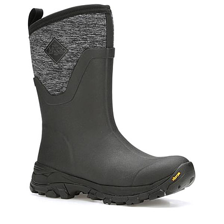 Muck Boots Arctic Ice Grip A.T. Mid Boots - Women's, Black/Jersey Heather, 8, ASVMA-100-BLK-080