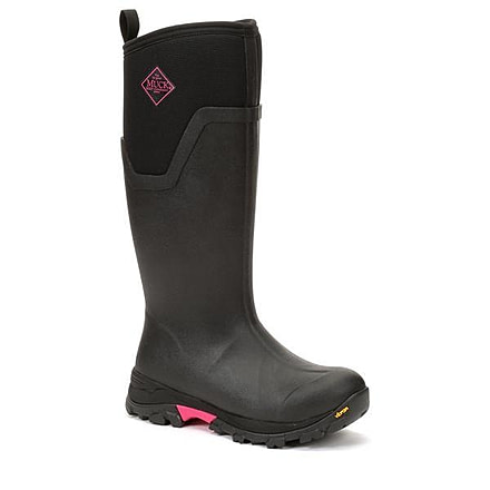 Muck Boots Arctic Ice Grip A.T. Tall Boots - Women's, Black/Hot Pink, 7, ASVTA-404-PNK-070