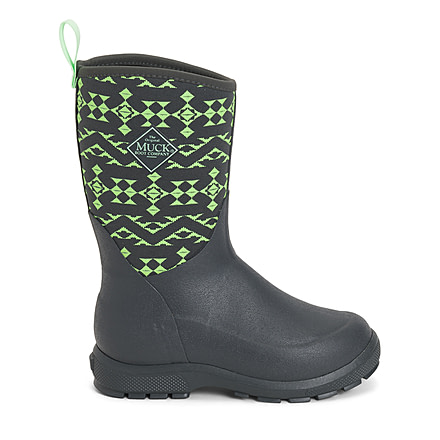 Muck Boots Element Boots - Kids, Gray/Green, Youth, 7, KEL-GLO-GRY-C70