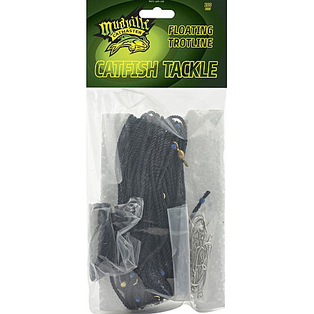 Mudville Catmaster Floating Trot Line,120ft,Black 123823