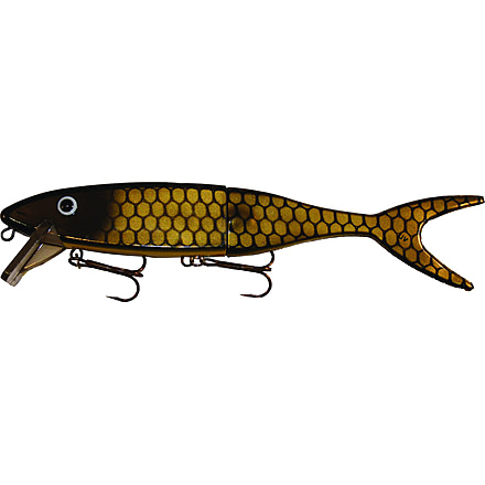 Musky Innovations Magnum Shallow Invader, 13in, 5 oz, 2, 6/0 Hooks, Floating, Golden Sucker, 40008