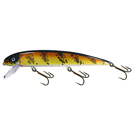 Musky Mania Jake Big Minnow Lure, 6ft, 1 1/2oz, Glitter Walleye, J6-49