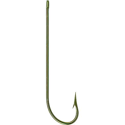 Mustad Carlisle Hook, Kirbed Point, Offset Ringed Eye, Bronze, Size 8, 10 per Pack, 3191-BR-8-10
