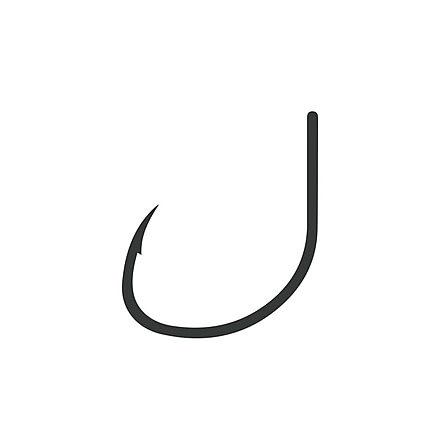 Mustad Curved Wide Gap Dry Fly Hook, 1X Strong, 2X Short, Forged, Straight- TitanX 4, CW58SAP-TX-4-25H