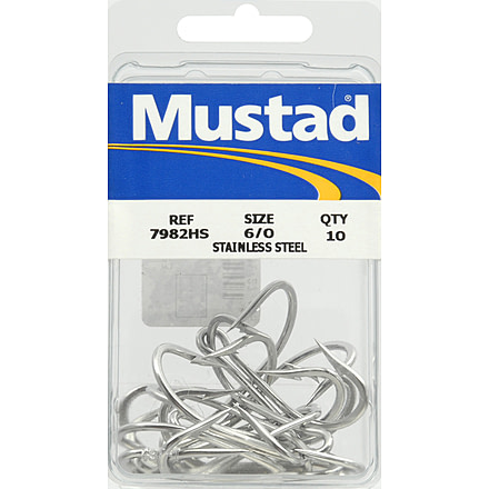 Mustad Double Troll Hk Ss Sz6/0 10Pk 271726