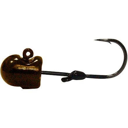 Mustad Grip-Pin Ned Jig Head Mushroom 90, Hook 2/0, Pumpkinseed, 3/16oz, 5 per Pack, GMH833-316-2/0-5