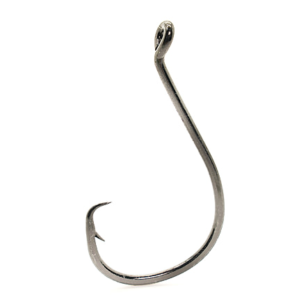 Mustad Octopus Inline Circle, Up Eye, Black Nickel, Size 6/0, 39928NP-BN-6/0-6U