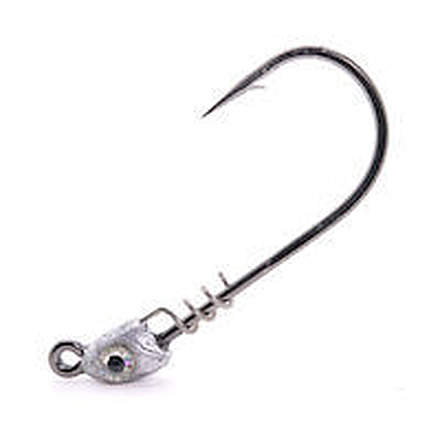 Mustad Spring Lock Jig Head, Plain, 4/0 Hook, SPR886-38-PL-3