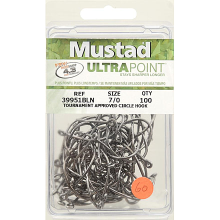 Mustad U.P. 100Pk 7/0 Circle 046361