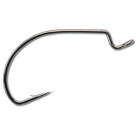 Mustad Ultrapoint Big-Mouth Tube Bait Hook, Needle Point, Extra Wide Gap, Black Nickel, Size 4/0, 5 per Pack, 38104NP-BN-4/0-5U