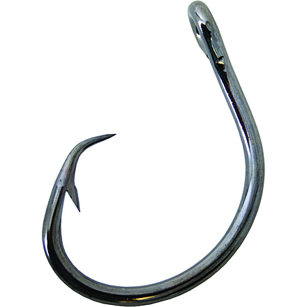 Mustad UltraPoint Demon Perfect Circle Hook, Needle Point, 2X Short Shank, 3X Strong, Wide Gap, Ringed Eye, Black Nickel, Size 3/0, 25 per Pack, 39950NP-BN-3/0-25U