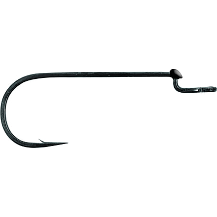 Mustad UltraPoint Grip-Pin Big Bite Soft Plastics Hook, 2X Long, Black Nickel, Size 3/0, 5 per Pack, G39808NP-BN-3/0-5U