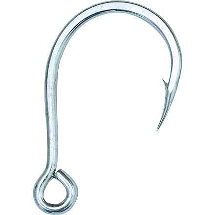 Mustad UltraPoint Kaiju Single Hook, Needle Point, Extra Wide Gap, Inline Eye, Duratin, Size 3/0, 5 per Pack, 10121NP-DT-3/0-5U