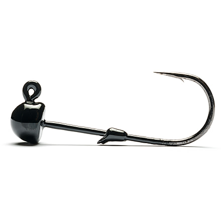 Mustad Worm Jig Black1/8oz, GMH833-1/8-BL-4