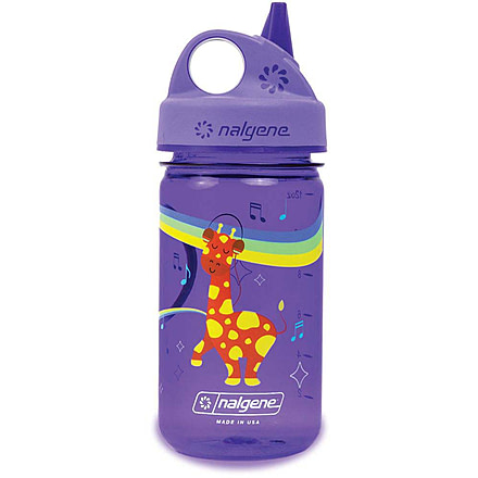 Nalgene Kids Grip-N-Gulp Sustain Water Bottle, 12 oz, Musical Giraffe, 12oz, 2182-5812