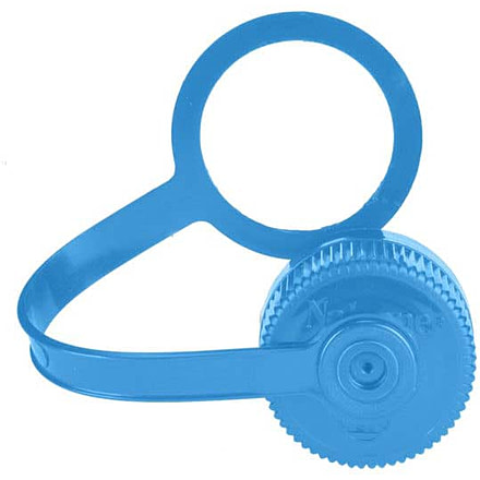 Nalgene Narrow Mouth Loop-Top Lid, Blue, 2570-1038