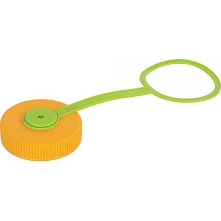 Nalgene Wide Mouth Loop-Top Lid, Orange/Green, 682017-0155