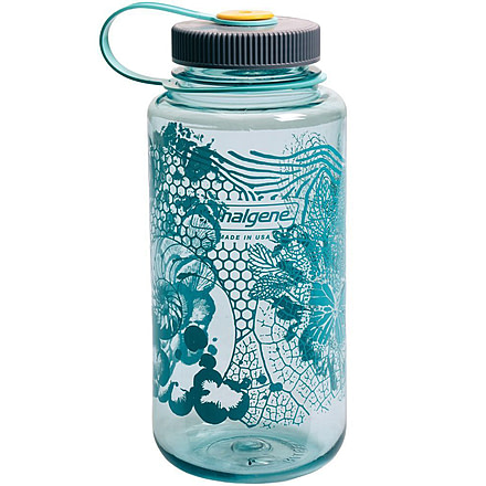 Nalgene Wide Mouth Sustain Bottle, Biomorphism Seafoam, 32oz, 621722