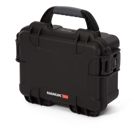 Nanuk 904 Protective Hard Case, 10.2in, Waterproof, Black, 904S-000BK-0A0