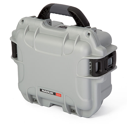 Nanuk 905 Water/Crush Proof Case w/Foam,Silver, 905S-010SV-0A0