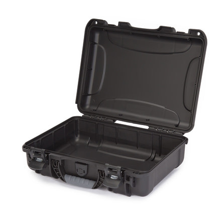 Nanuk 910 Protective Hard Case, 14.3in, Waterproof, Black, 910S-000BK-0A0