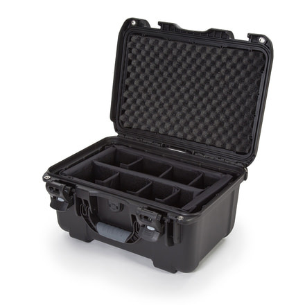 Nanuk 918 Hard Case w/ Padded Divider, Black, 918S-020BK-0A0