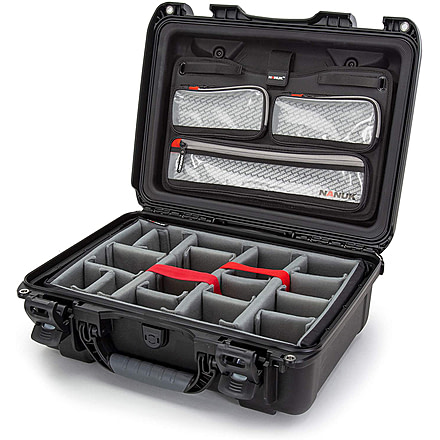 Nanuk 925 Case with Lid Organizer and Divider, Black, 925S-060BK-0A0