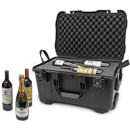 Nanuk 938 Case with Foam Insert for 6 Wine Bottles, Black, 938S-080BK-0A0-19365
