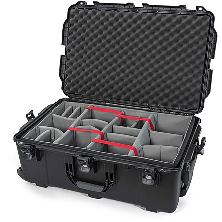 Nanuk 963 Protective Case w/Padded Divider, Black, Large, 963S-020BK-0A0