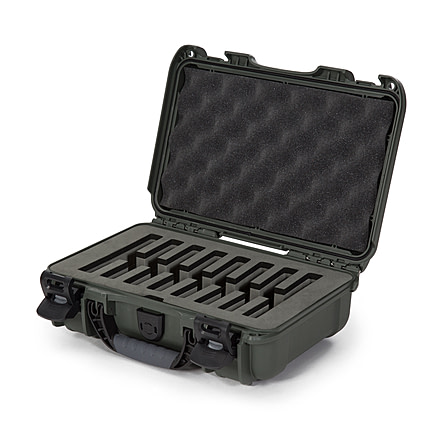 Nanuk Case 909 w/foam insert for 8 Knives, Olive, Small, 909S-080OL-0A0-19327