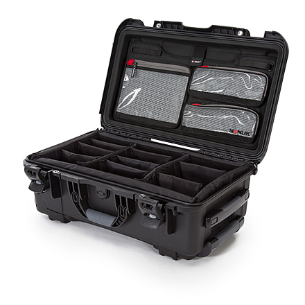 Nanuk 935 Pro Photo Camera Case Kit w/Lid Organizer / Padded Divider, Black, Large, 935S-060BK-0A0