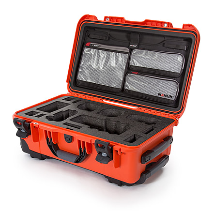 Nanuk Case 935 w/lid org. - w/f Sony A7, Orange, Large, 935S-070OR-0A0-19017