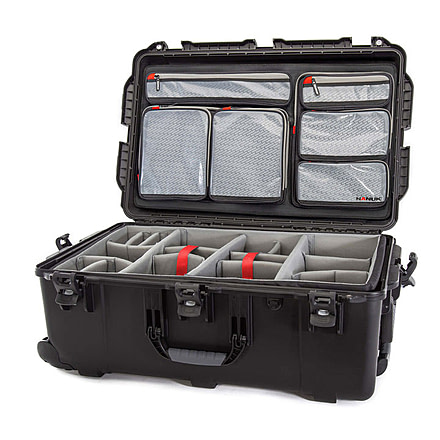 Nanuk Case 963 w/Lid Org w/Divider, Black, Large, 963S-060BK-0A0