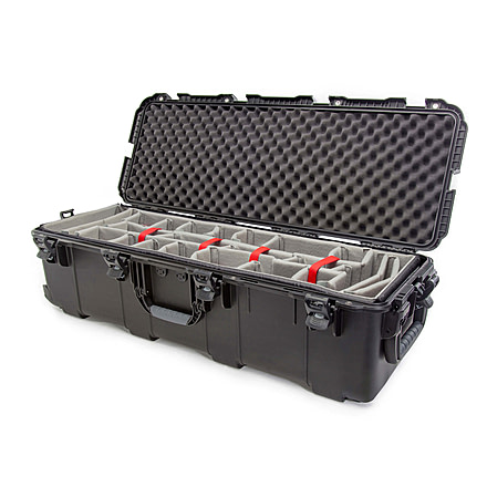 Nanuk Case 988 w/Padded Divider, Black, Large, 988S-020BK-0A0
