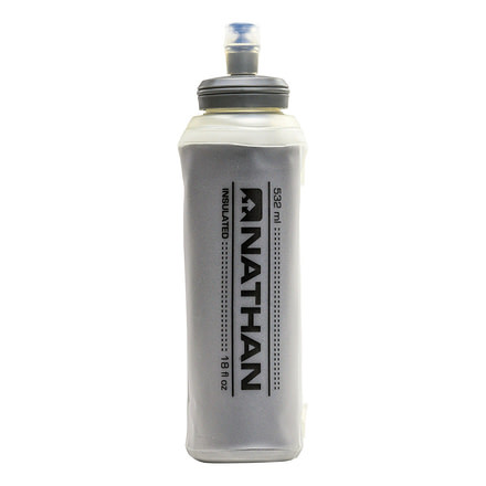 Nathan 18oz Insulated Soft Flask with Bite Top, Clear, NS4017-0153-18OZ