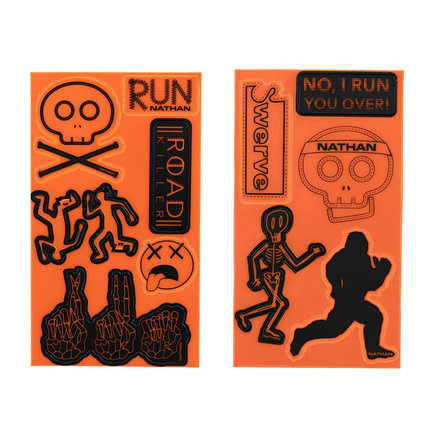 Nathan Reflective Sticker Pack - Aliens, Hi/Viz Orange, NS2068-0117-00