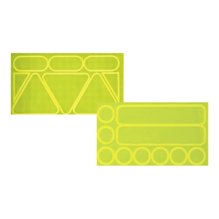Nathan Reflective Sticker Pack, Hi-Viz Yellow, NS2056-0119-00