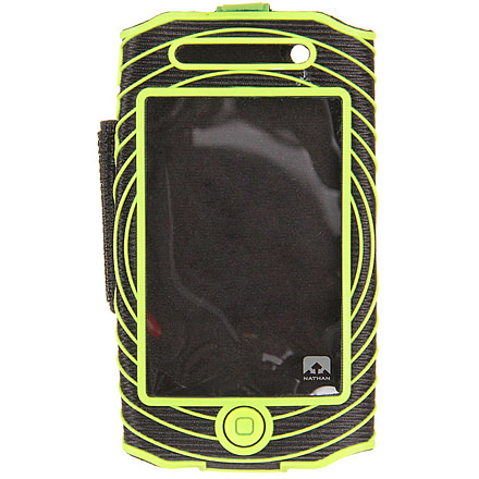 Nathan SonicBoom Armband Case for iPhone 5-Black/Lime