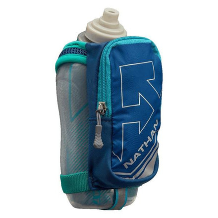Nathan SpeedDraw Plus Insulated Water Bottles, True Navy/Peacock/ Bluebird, 18oz, NS4851-0575-00