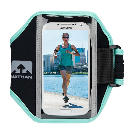 Nathan Super 5K Smartphone Armband, Black/Cockatoo NS4923-0021-00