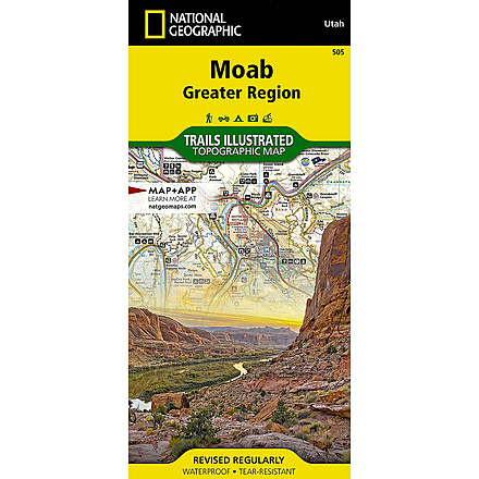 National Geographic Books Moab Greater Region No.505 Map