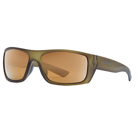 Native Eyewear Distiller, Matte Moss Frame, Bronze Reflex Lens, 187 356 527