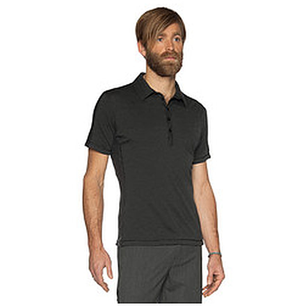Nau Ayre Polo - Men's-Caviar Stripe-Small