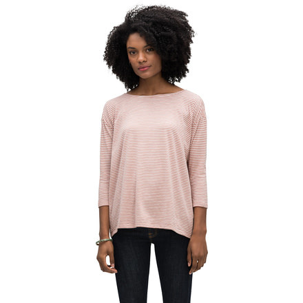 Nau Basis Boatneck Shirt Stripe - Long Sleeve - Women's, Rosen Stripe, Small, 588W02-661-S