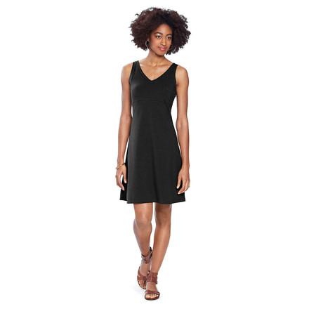 Nau Double Back Dress - Women's-Caviar-Small