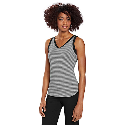 Nau Double Back Tank Stripe - Women's-Caviar Stripe-X-Small