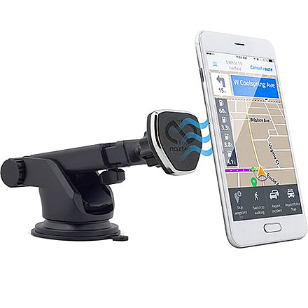 Naztech MagBuddy Dash Telescopic Mount, Black, Black, 1 Year Limited Warranty, NAZ-36672